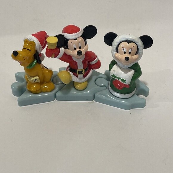 Mickey's Once Upon a Christmas McDonald's Collectible Toys Mickey Minnie & Pluto - Picture 3 of 12